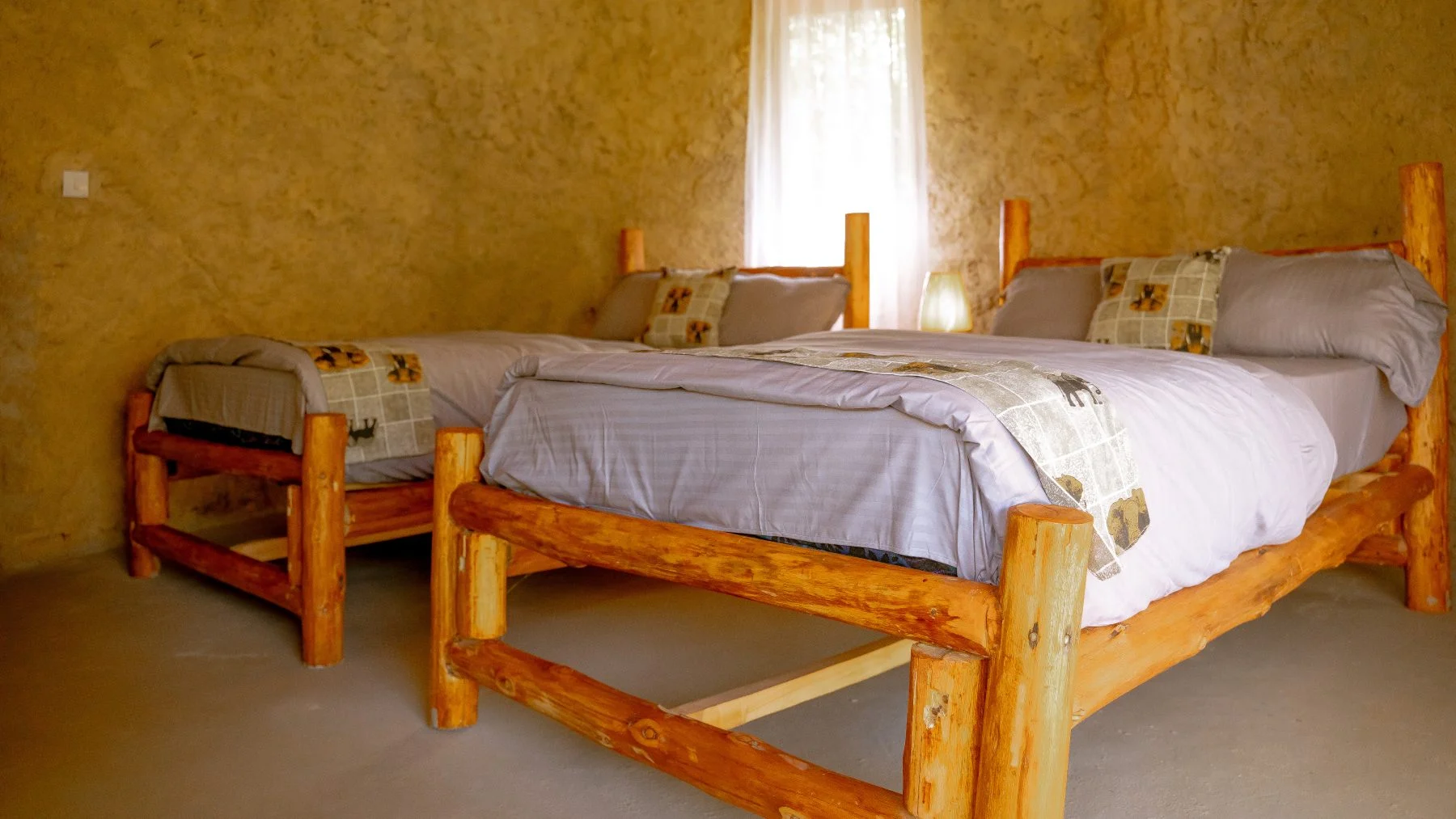 The Standard Twin Room at Sio Maasai, with two separate single beds